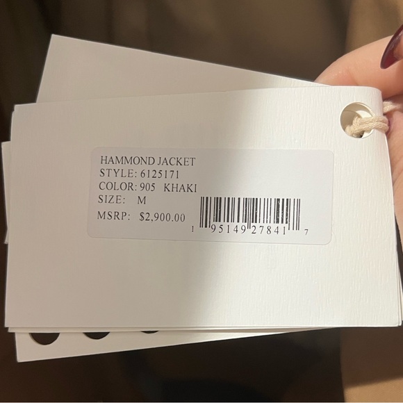 Khaite Hammond Cropped Trench Jacket Khaki M NWT $2,900 - Picture 7 of 9